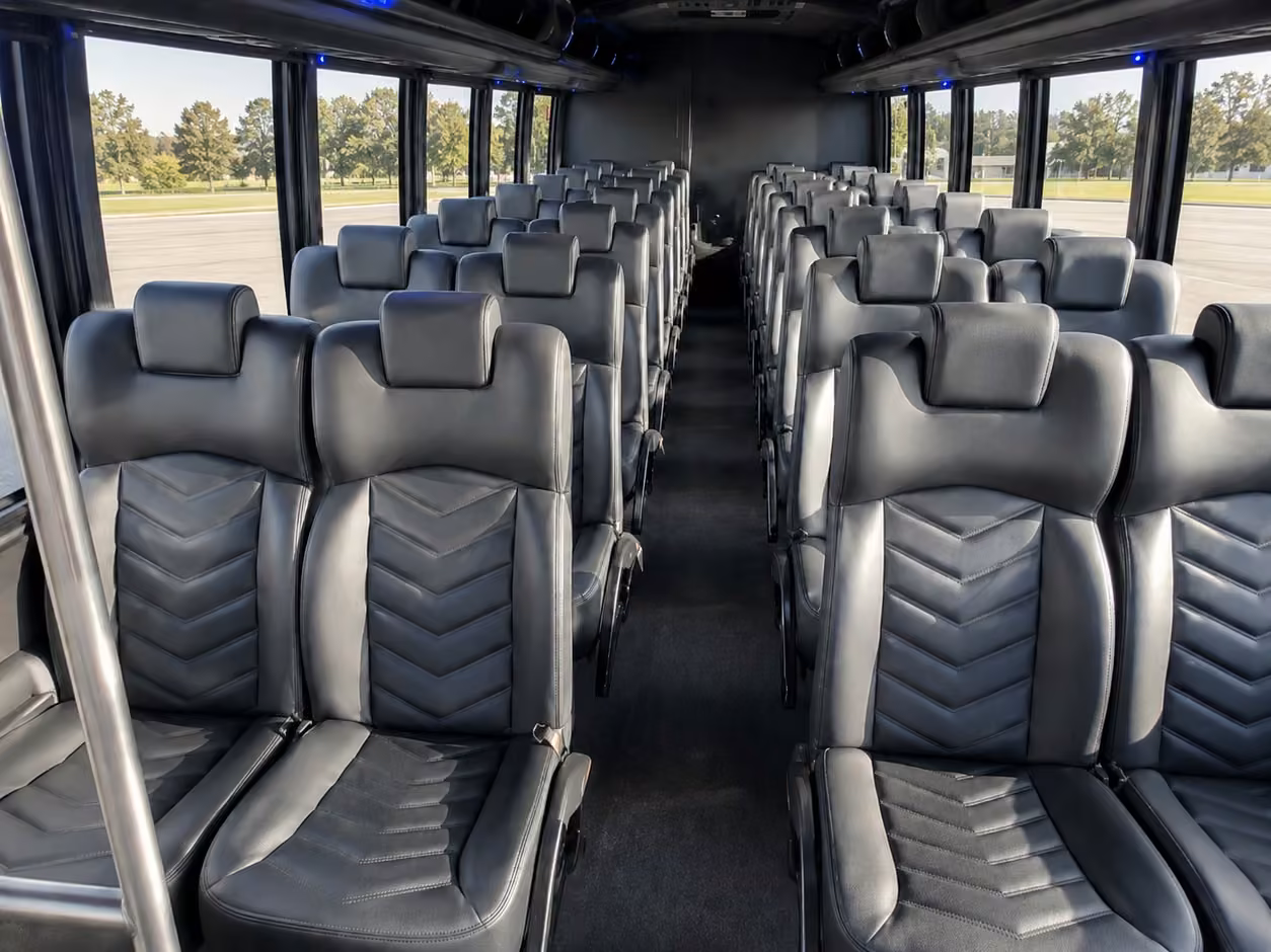 15 35 passenger minibus inside